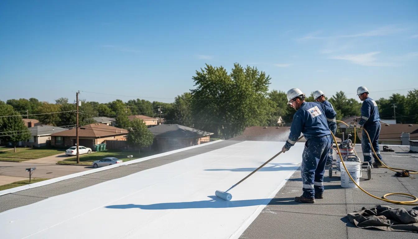 Commercial roof coating in Solano, NM near me